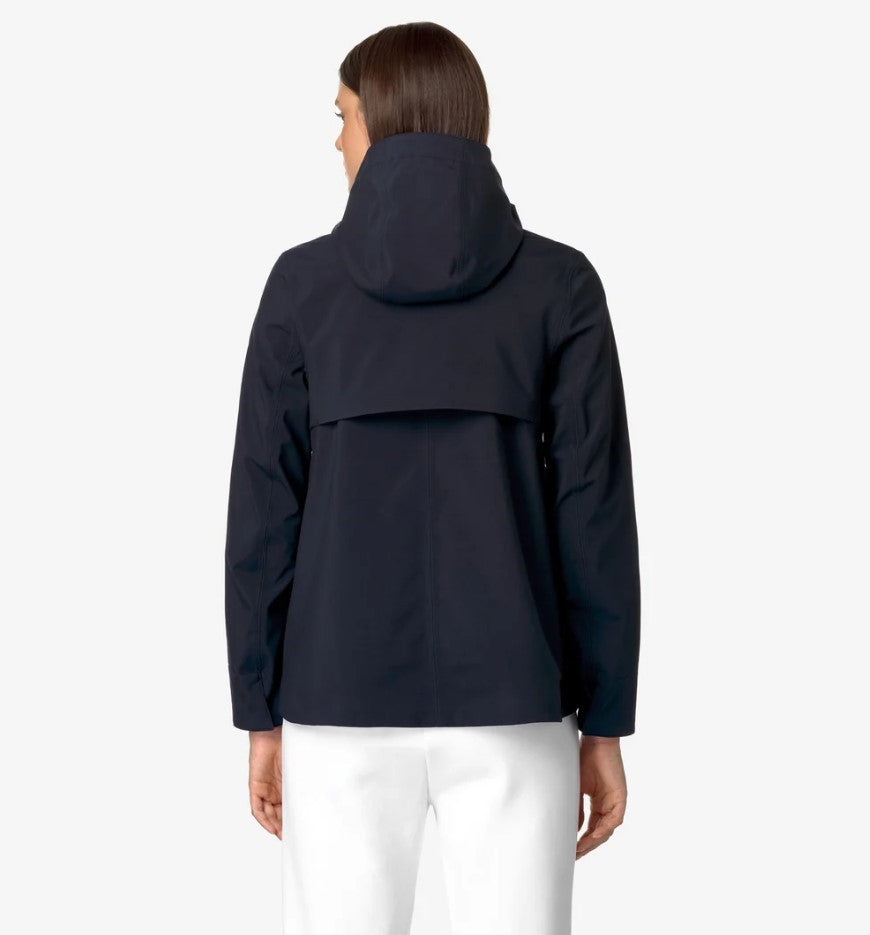 K-Way A-Line Short Coat With Adjustable Hood