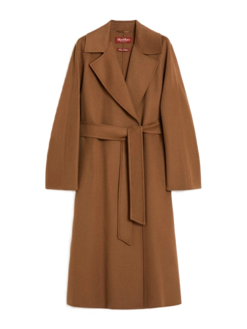 Max Mara Sophisticated Wrap Coat With Self-Tie Belt