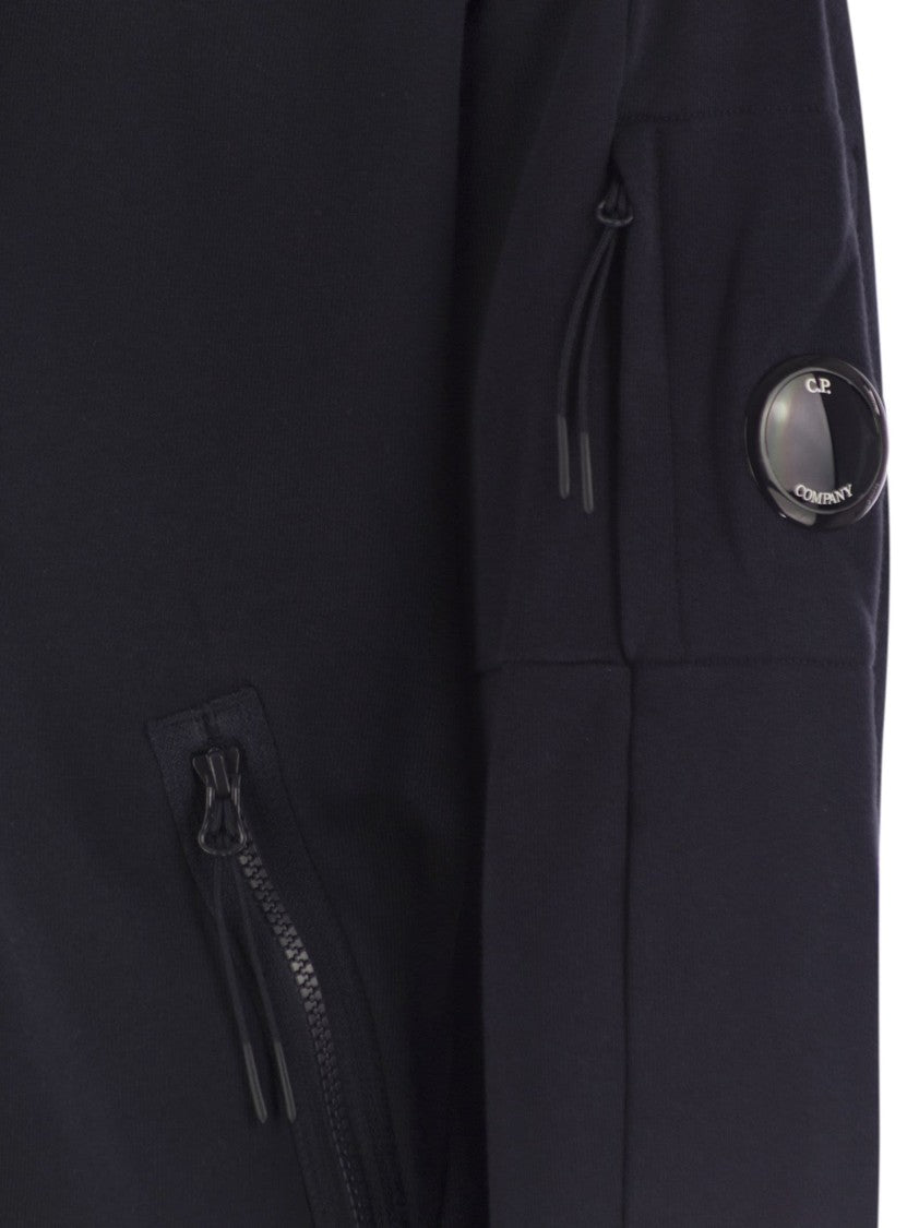 C.P. Company Sweatshirt With Zip, Hood And Lens