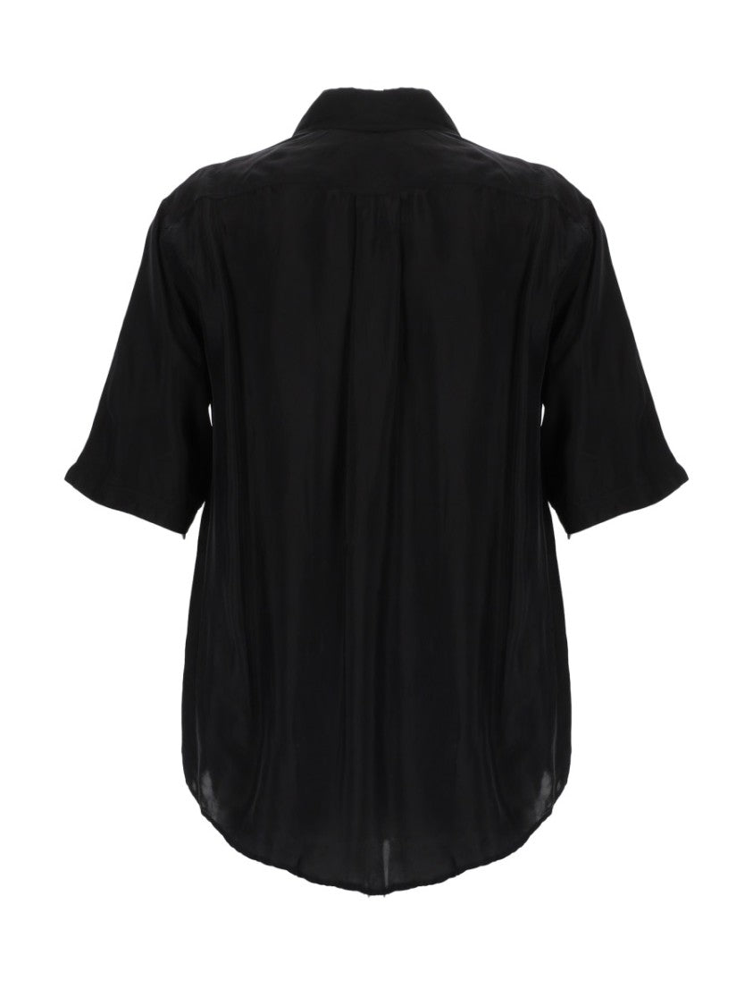 Our Legacy Neutral Short-Sleeved Smooth Cupro Shirt