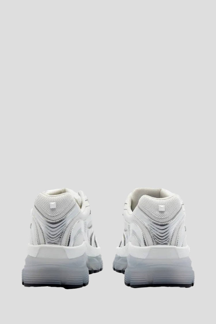 Valentino Bianco N Silver Studs Sneakers