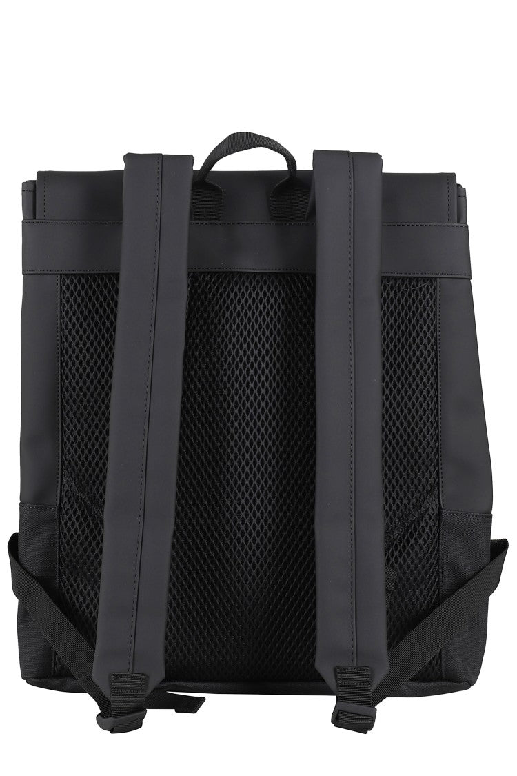 Rains Black Technical Backpack With Adjustable Straps