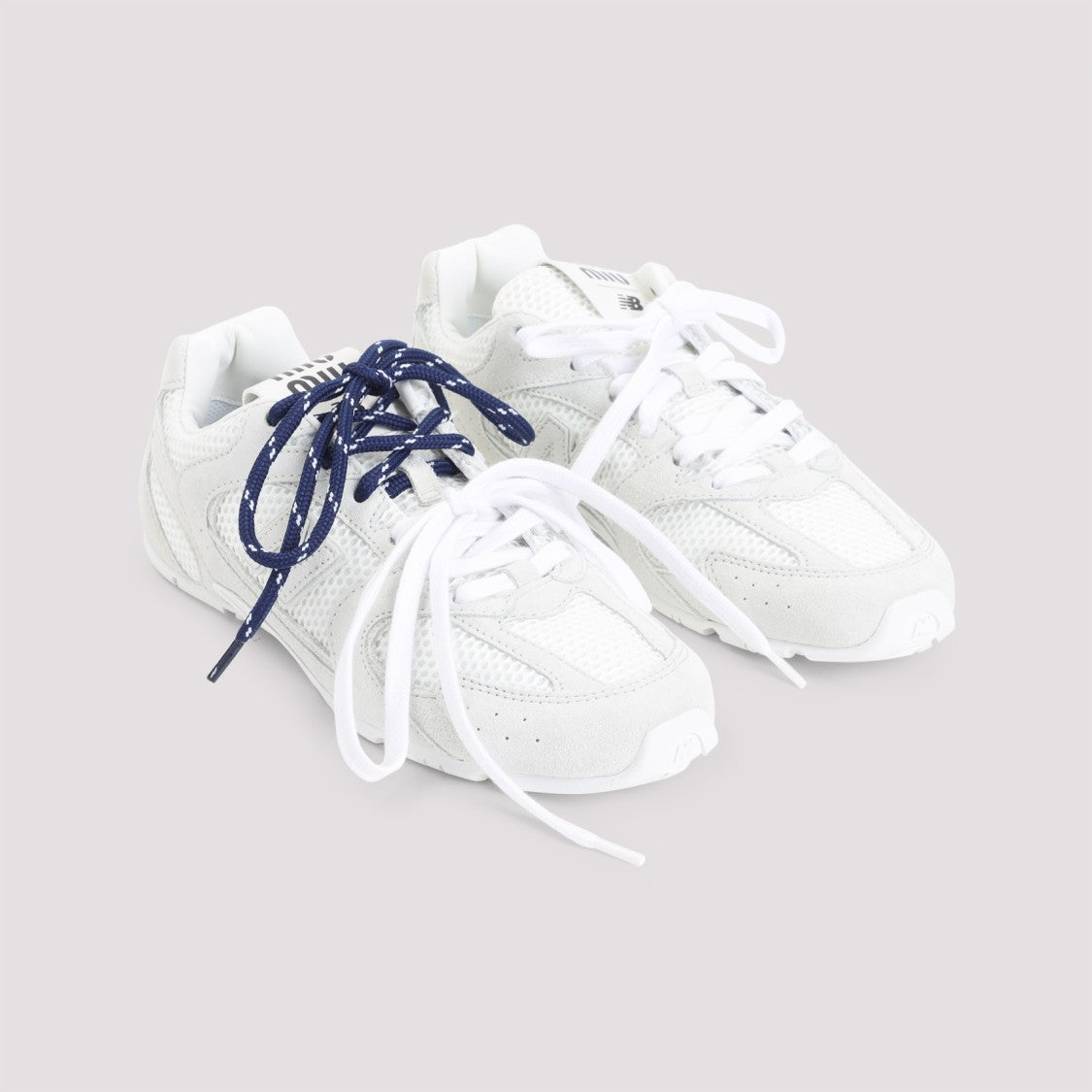 Miu Miu Calf Leather Sneakers With Perforated Detailing