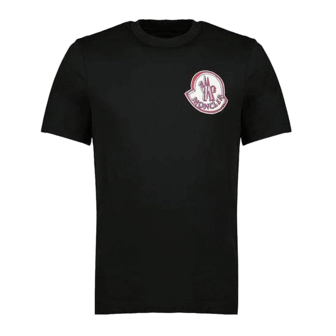 Moncler Short-Sleeved Cotton T-Shirt With Iconic Logo Patch