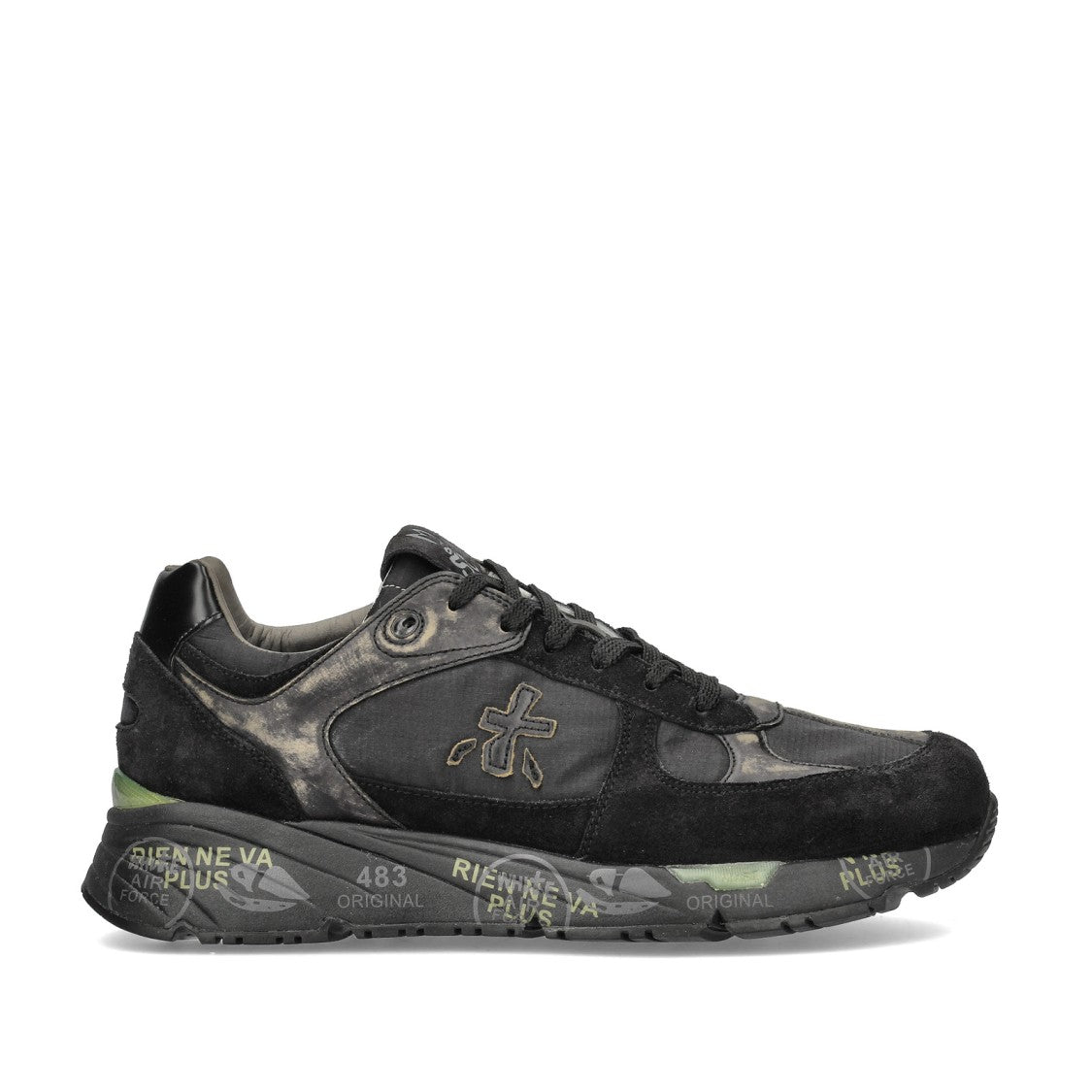 Premiata Mase Sneakers In Black Suede