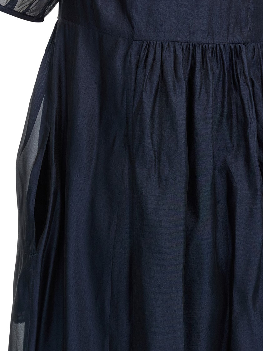 Max Mara Silk Blend Midi Dress