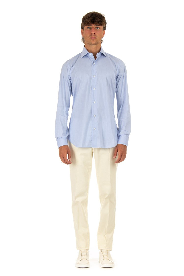 Barba Stretch Poplin Shirt Black Label