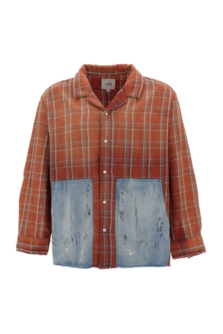 Found Multicolour Plaid Cotton Flannel Shirt