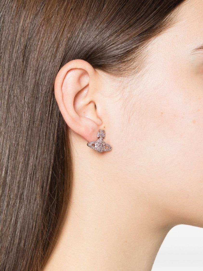 Vivienne Westwood Platinum-Tone Orb Motif Earrings