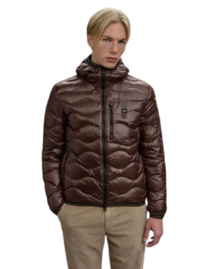 Blauer Crds 30B Hooded Quilted Puffer Down Jacket