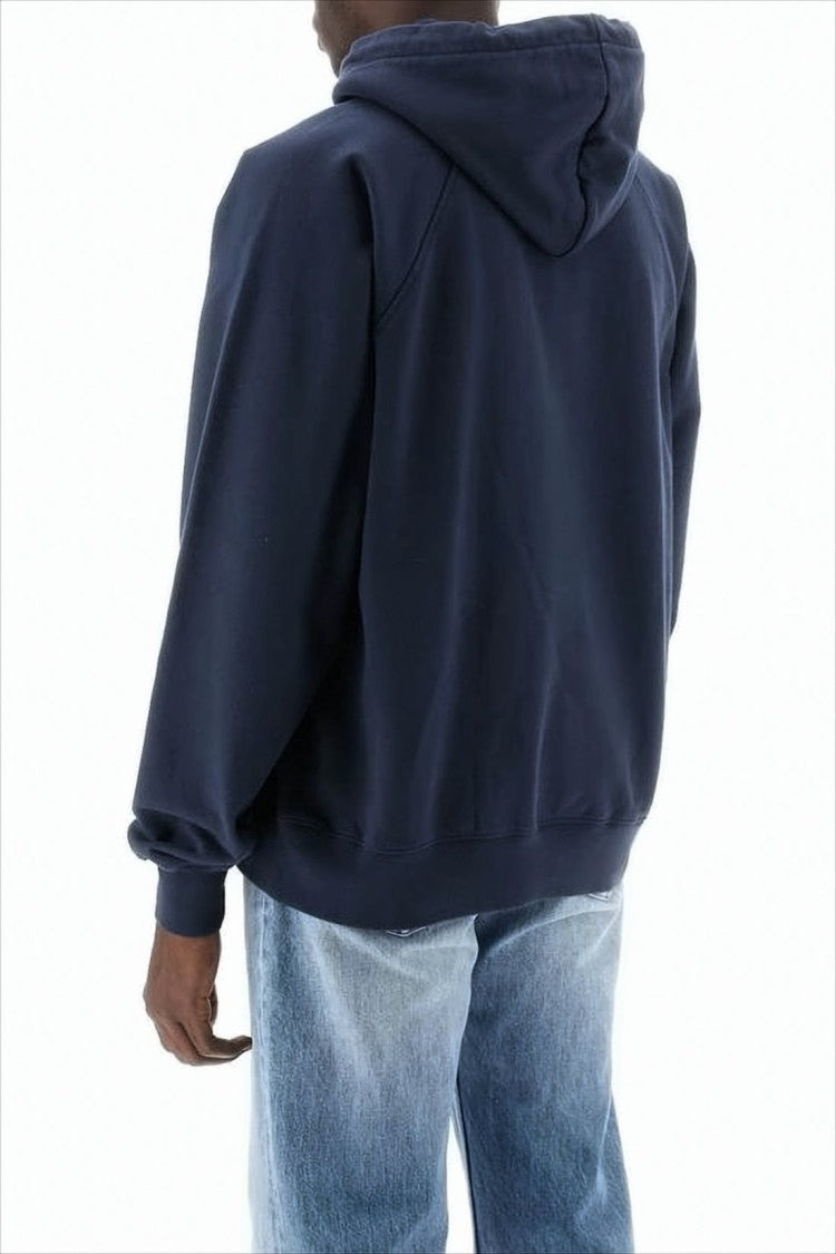 Jacquemus Relaxed Fit Cropped Hoodie With Raglan Sleeves