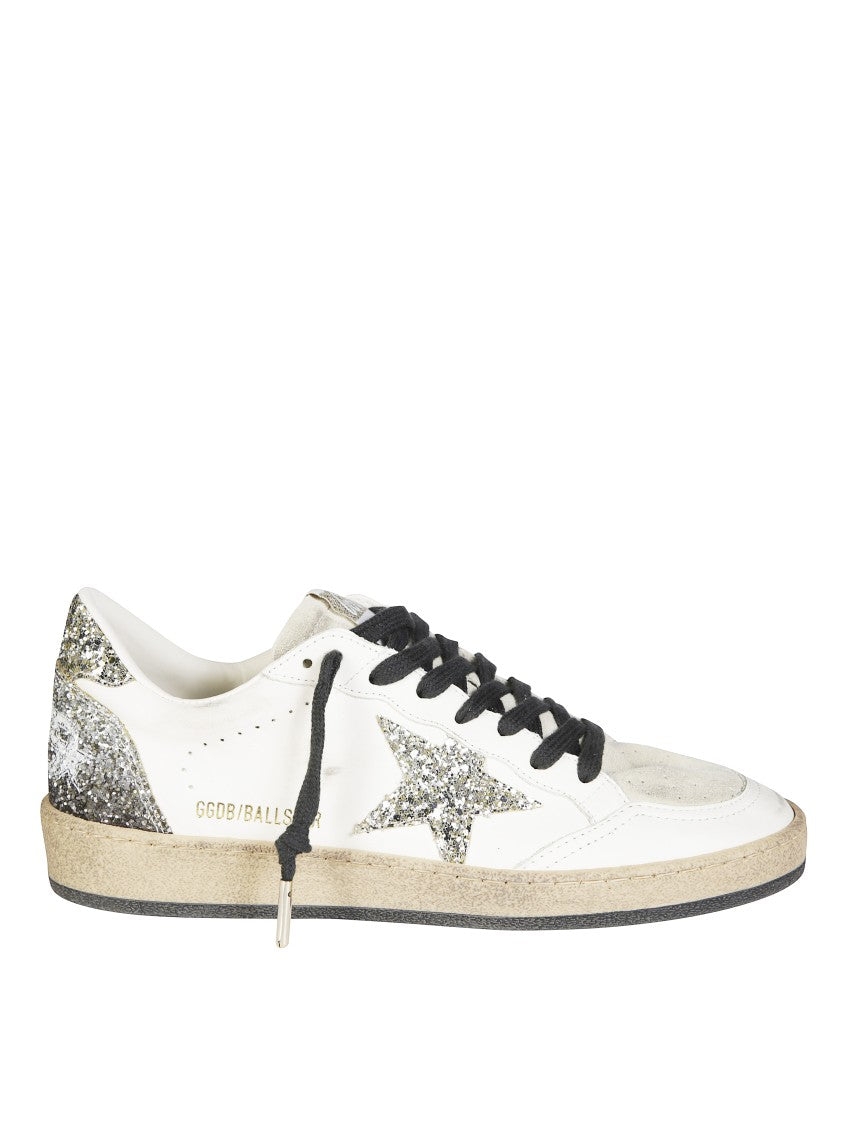 Golden Goose Ballstar Leather Upper Suede Sneakers