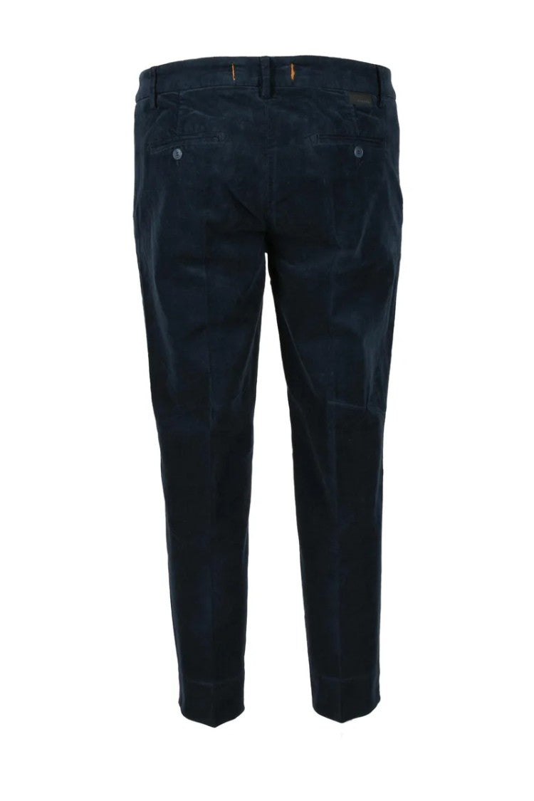 Bonheur Cotton Stretch Trousers With Slim Fit And Versatile Design