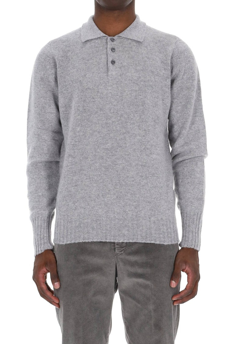 Drumohr Lambswool Knit Polo-Shirt
