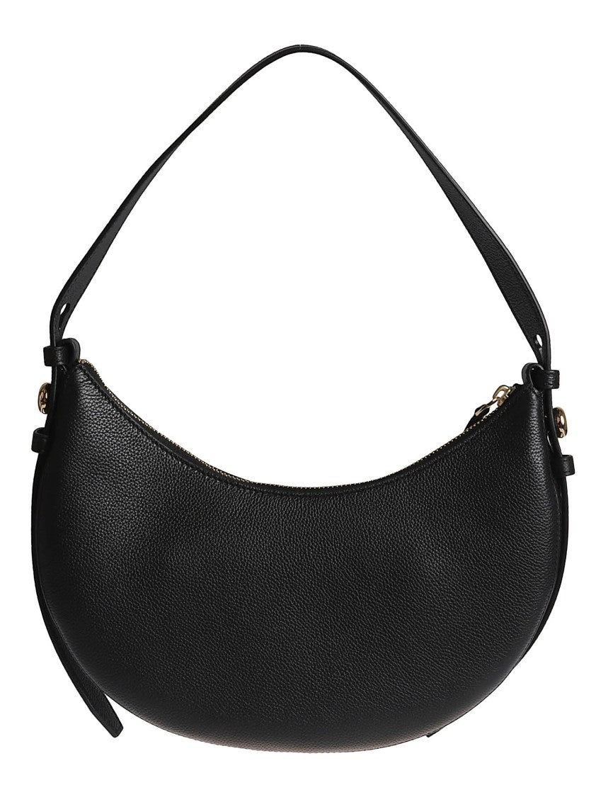 Tory Burch Romy Half Moon Handbag In Textured Leather