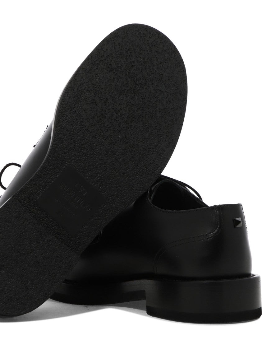 Valentino Garavani Lace-Up Shoes With Polished Finish