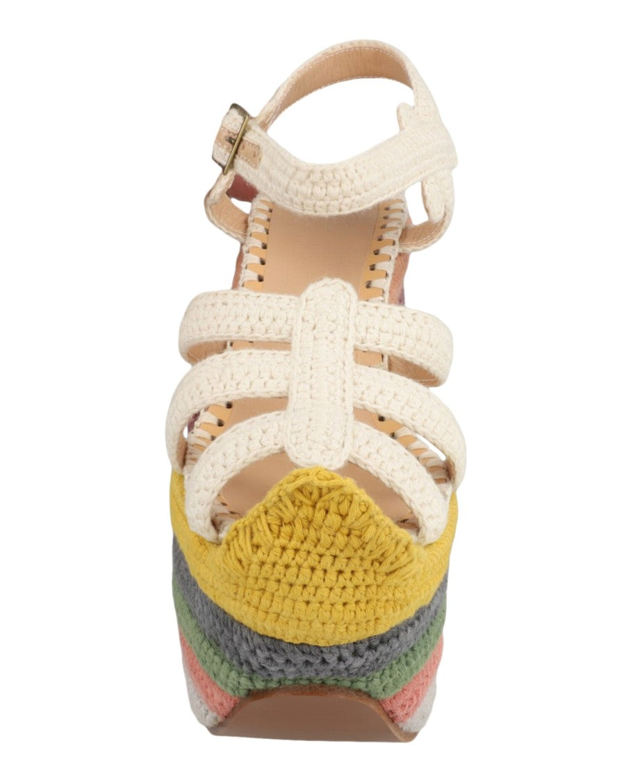 Ferragamo Rainbow Future Platform Sandals