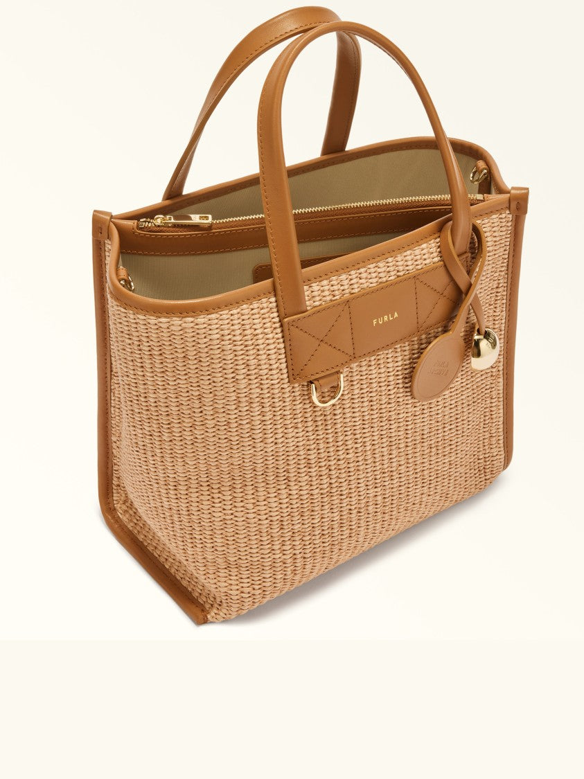 Furla Divide It S Woven Leather S Tote