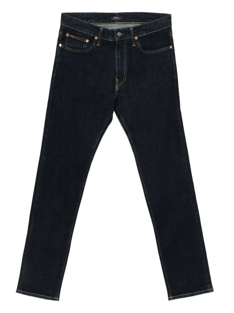 Polo Ralph Lauren Blue Full-Length Straight Cotton Jeans