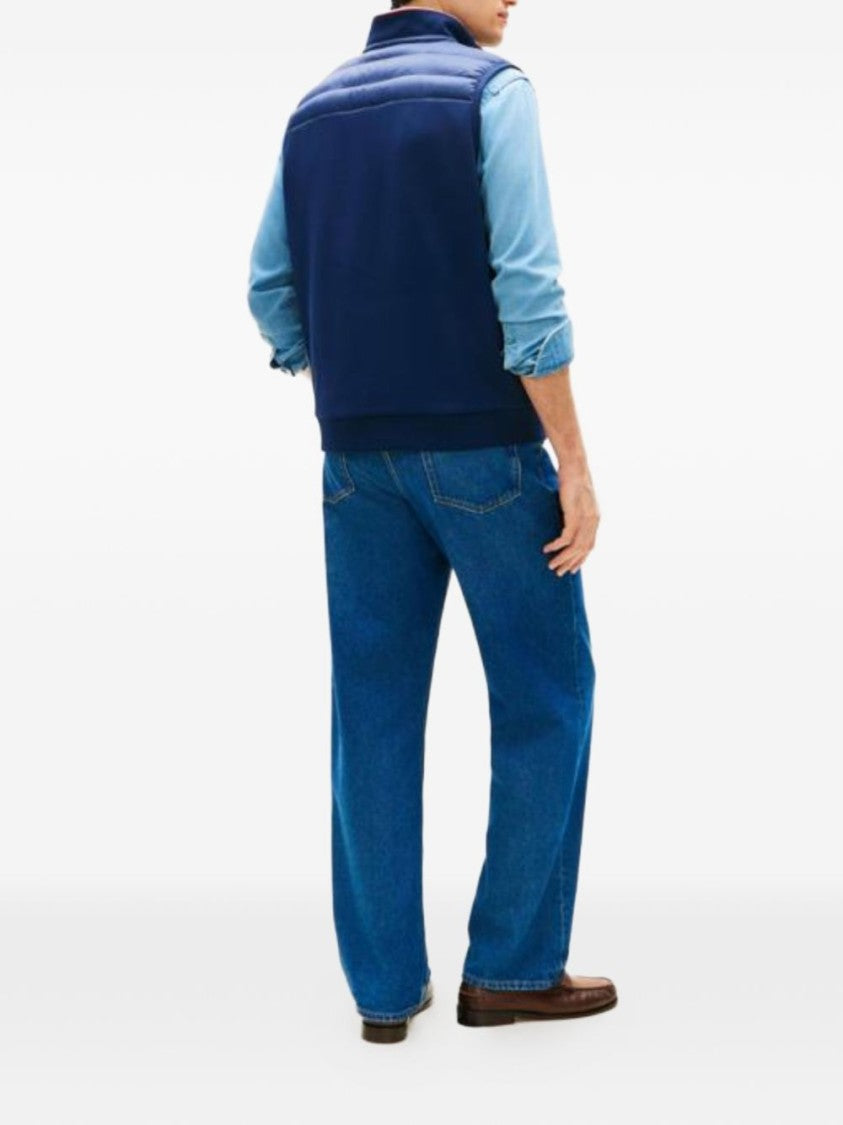 Tommy Hilfiger Blue Padded Quilted Cotton Vest
