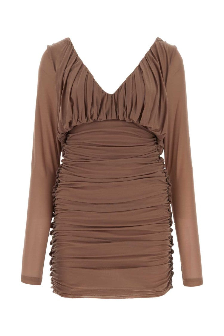 Saint Laurent Biscuit Jersey Mini Dress