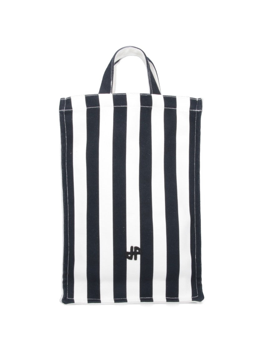 Patou "Striped Tote" Bag – Black
