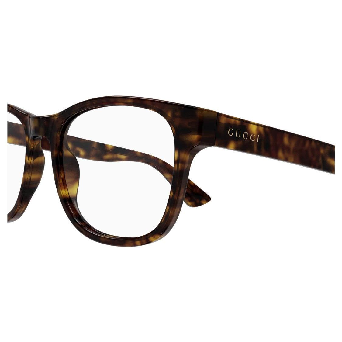 Gucci Gg1344o Classic Square Frame Tortoiseshell Eyeglasses