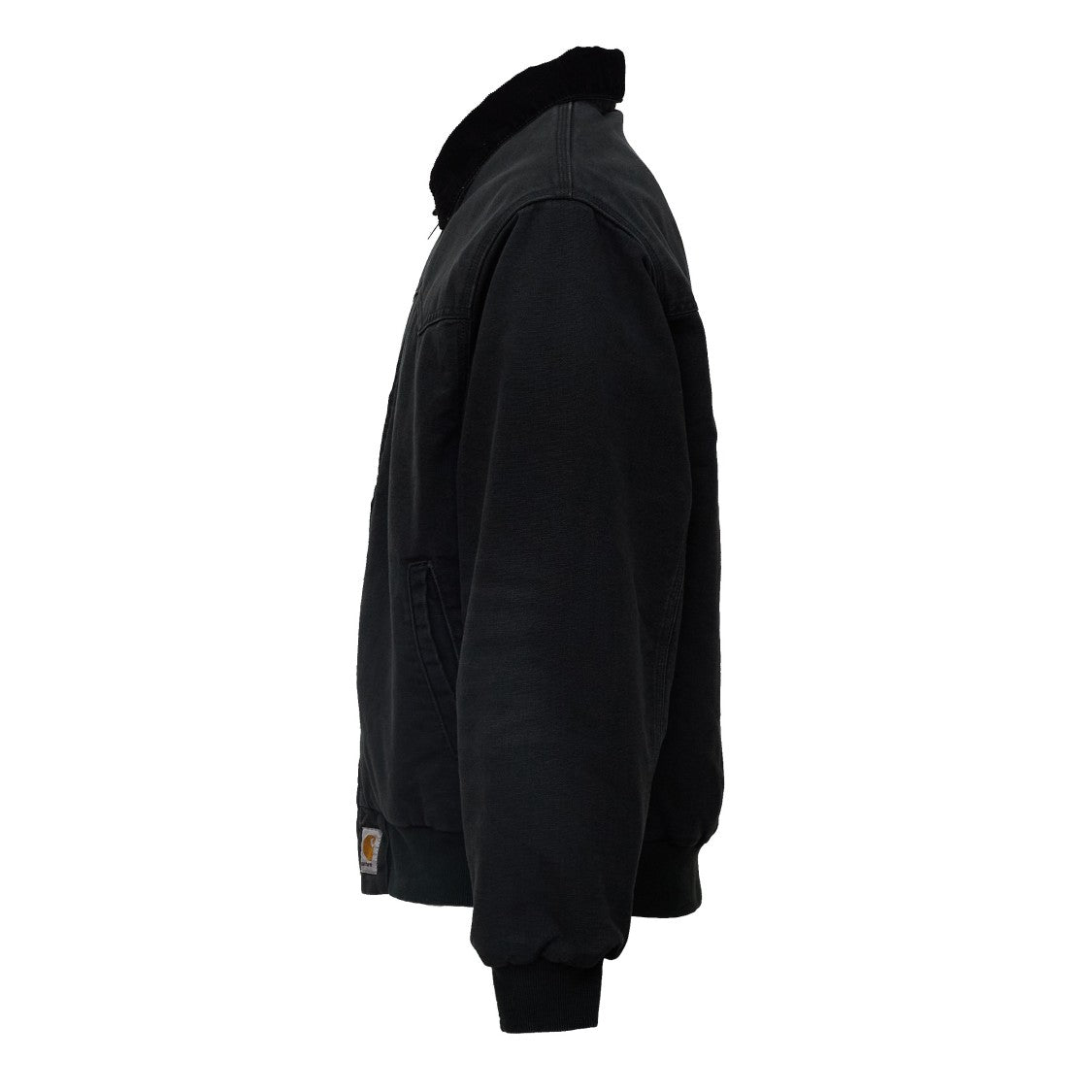 Carhartt Wip Black Og Santa Fe Lightly Padded Jacket