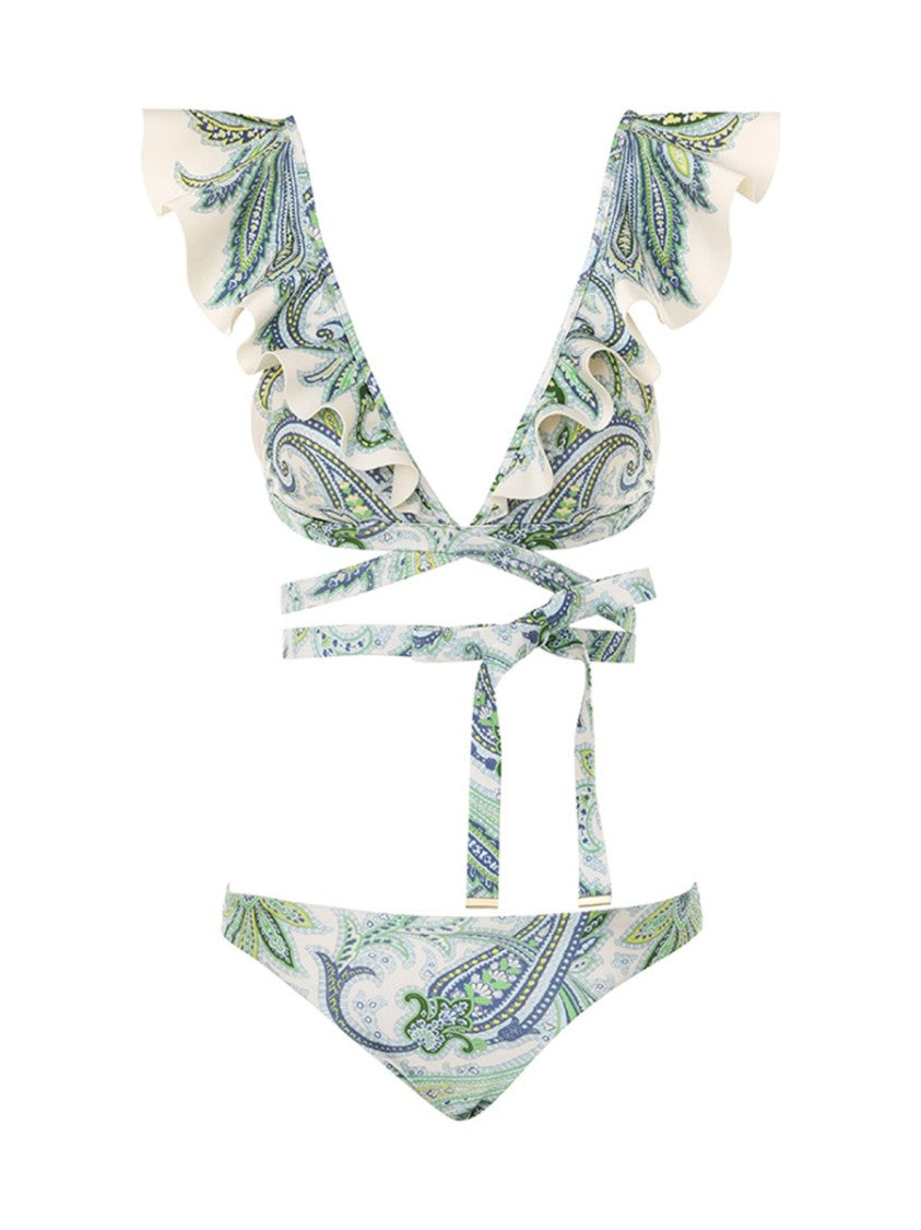 Zimmermann Bikini Set In Smooth Stretch Fabric