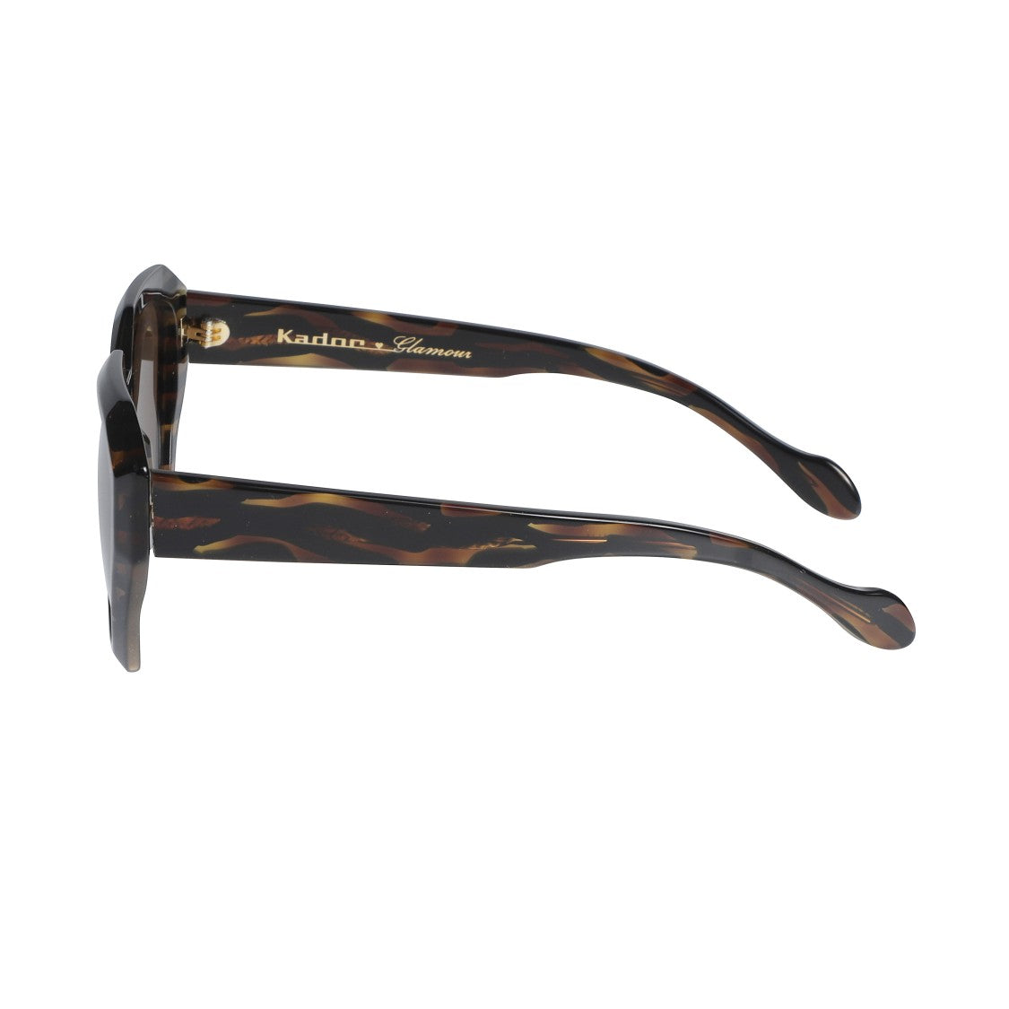 Kador Marilyn/K-S Oversized Geometric Tortoiseshell Sunglasses With Brown Lenses