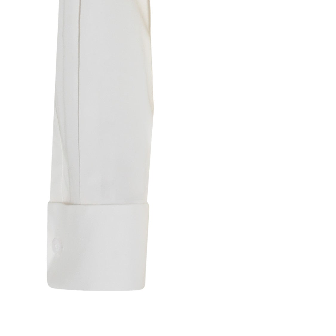 Mm6 By Maison Margiela Long-Sleeved White Shirt With Unique Graphic Design