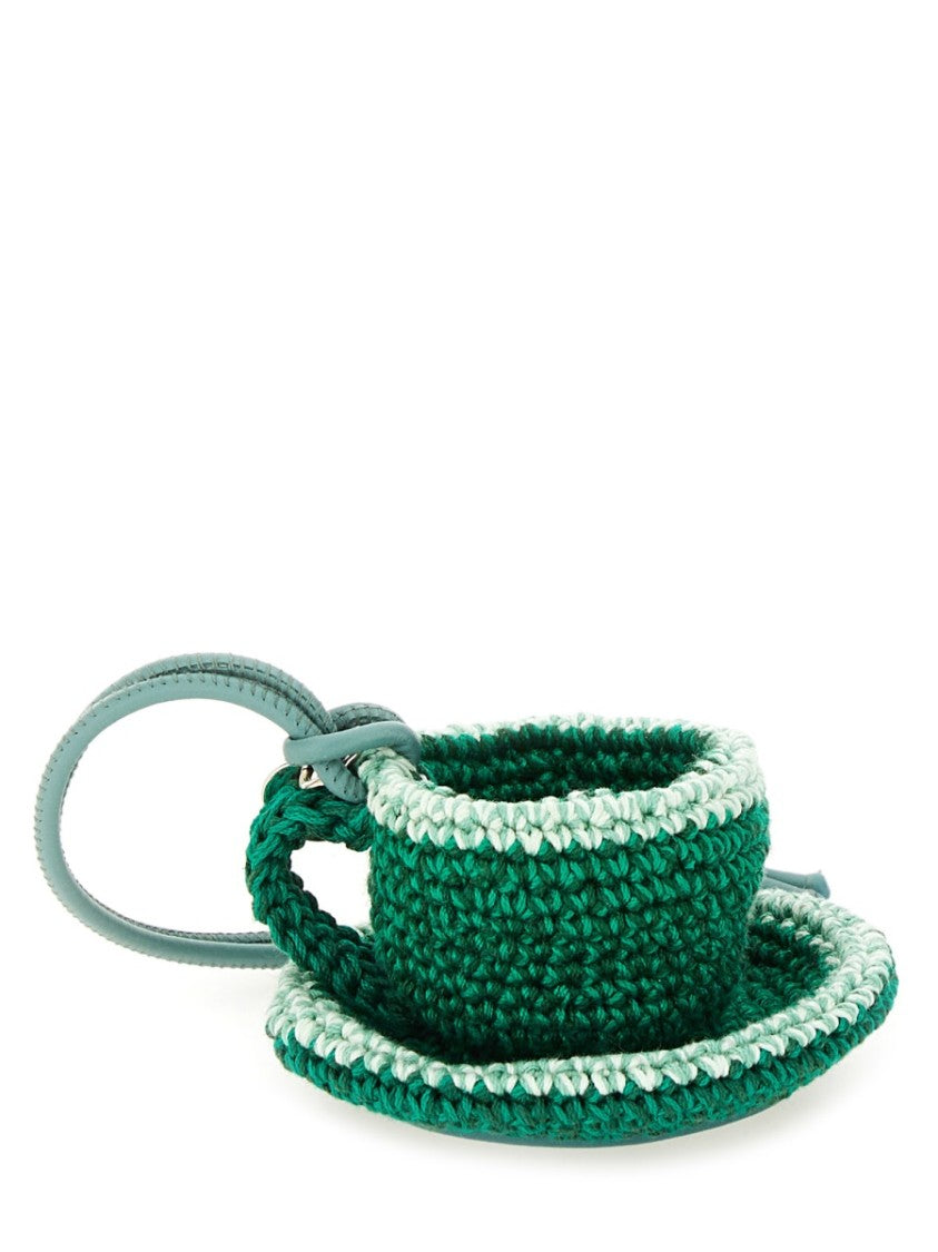 J. W. Anderson Teacup Charm With Intricate Crochet Detailing