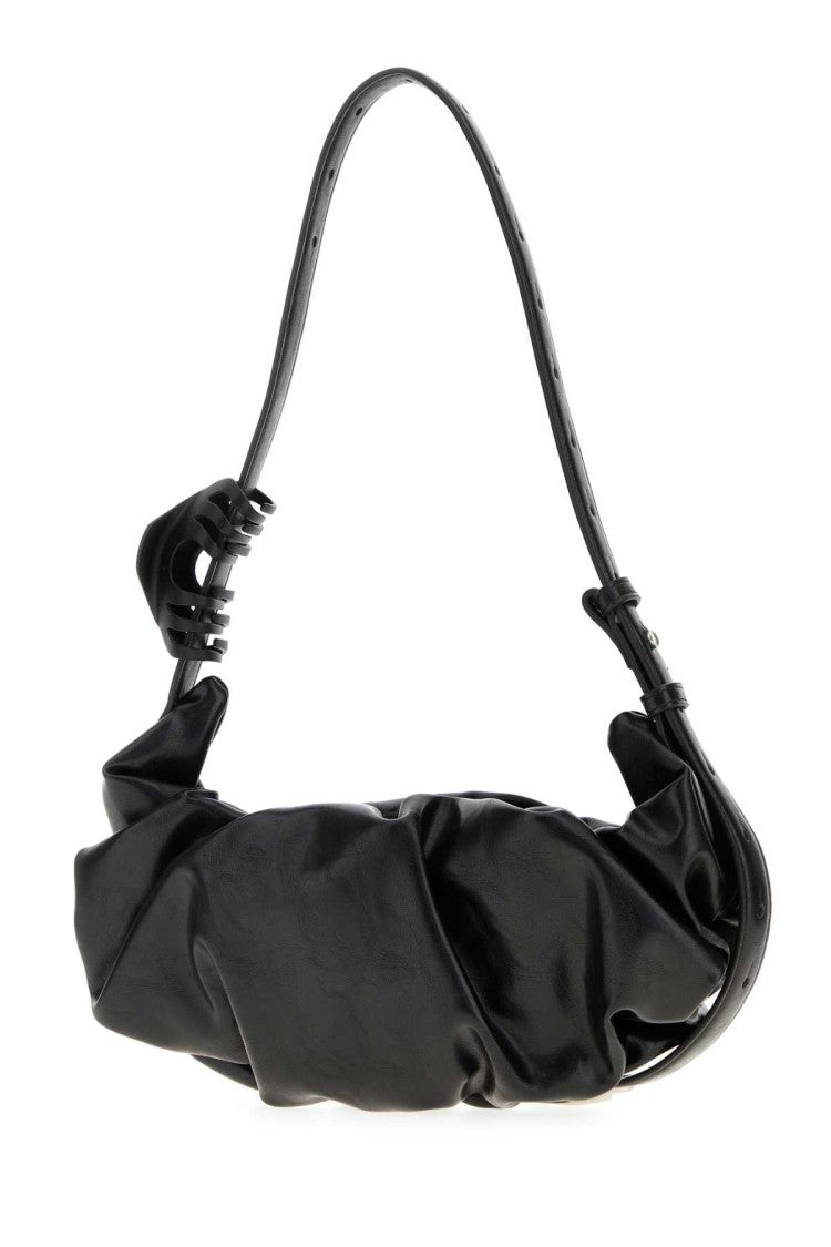 Diesel Black Synthetic Leather Grab-D Shoulder Bag