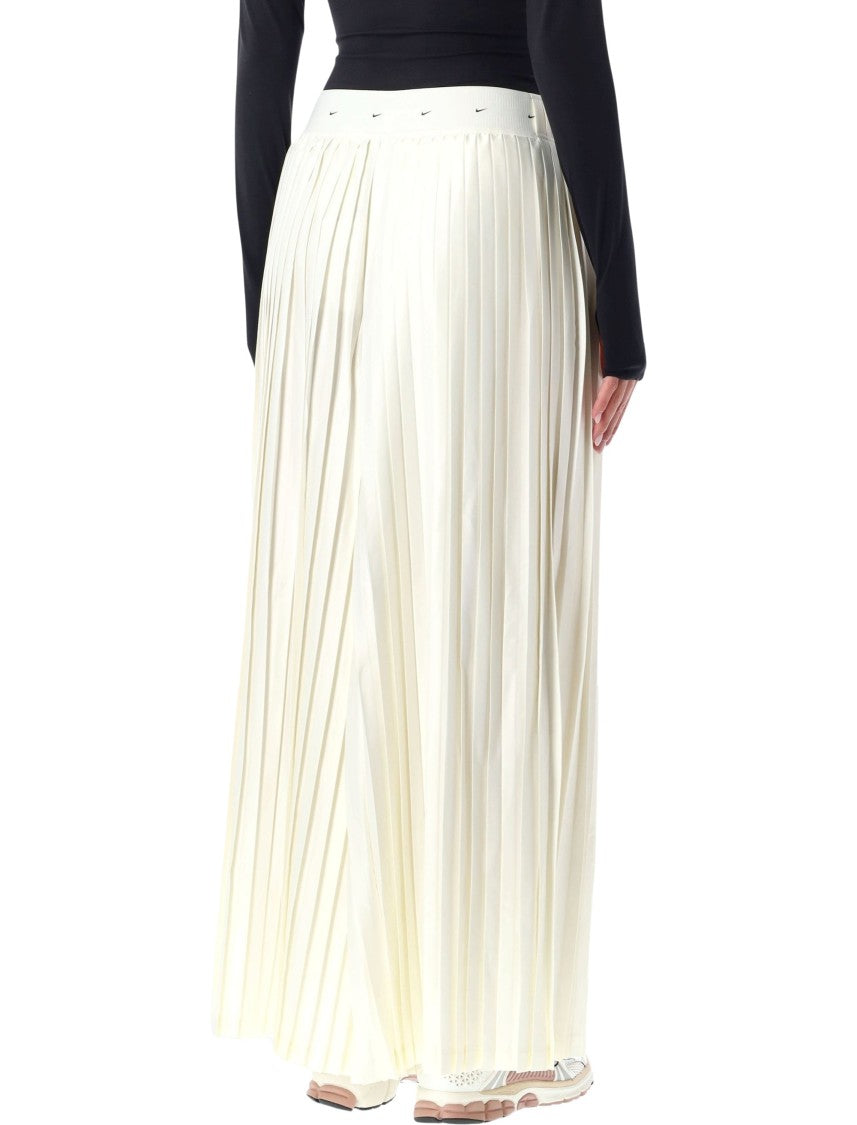 Nike Tailored Neutral Pleated Pants With Structured Silhouette