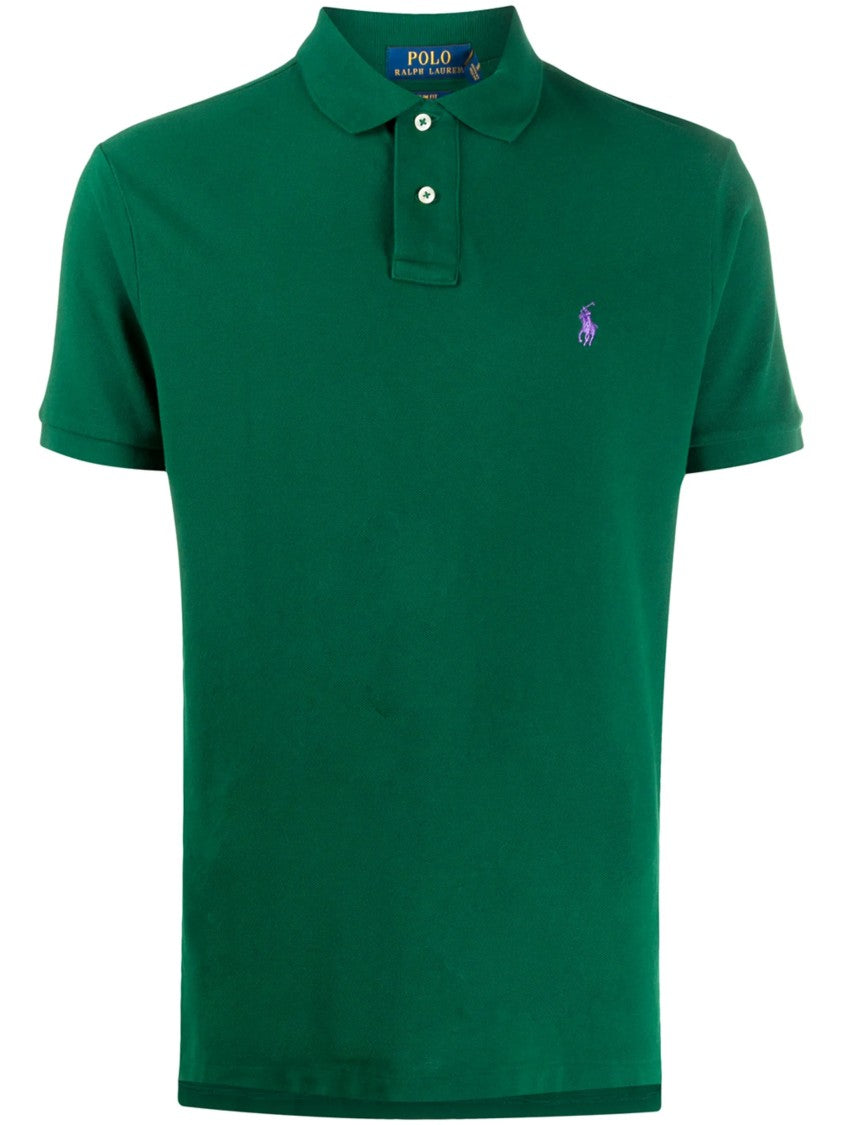 Polo Ralph Lauren Deep Green Polo Shirt Piqué Knit