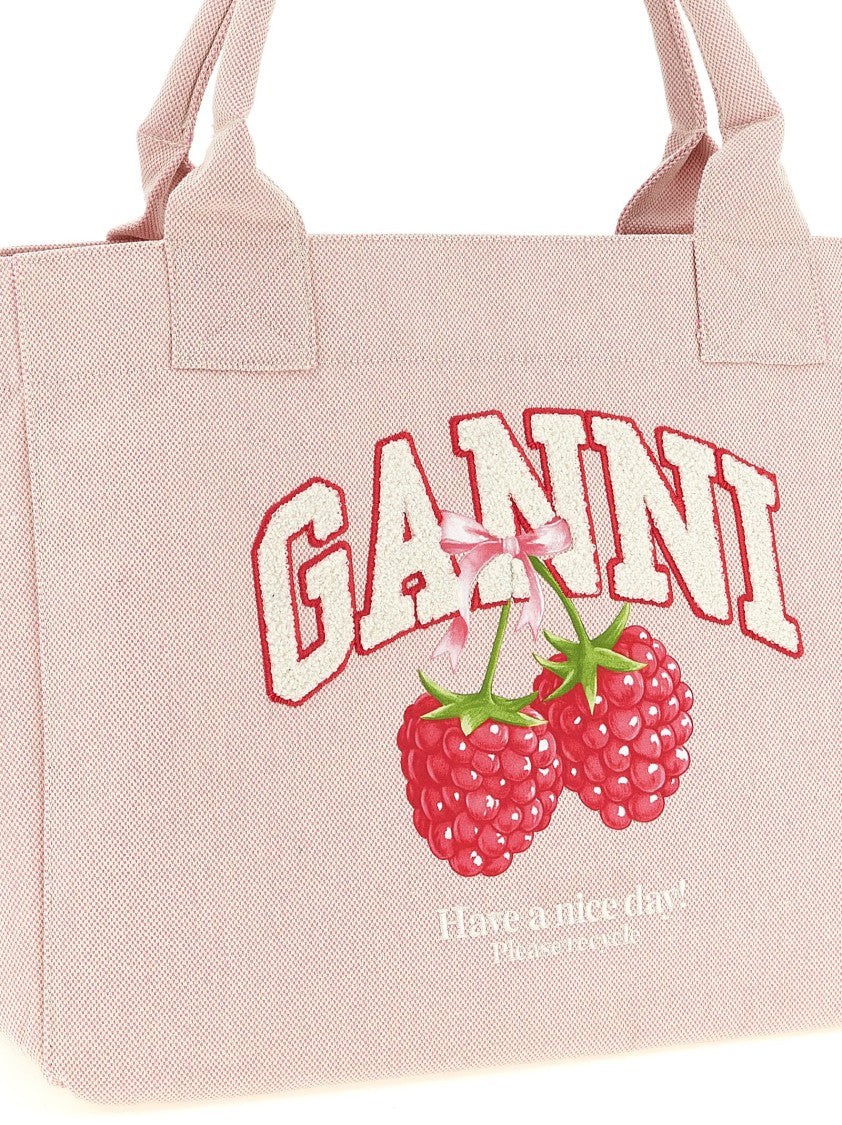 Ganni Medium 'Raspberry' Shopping Bag