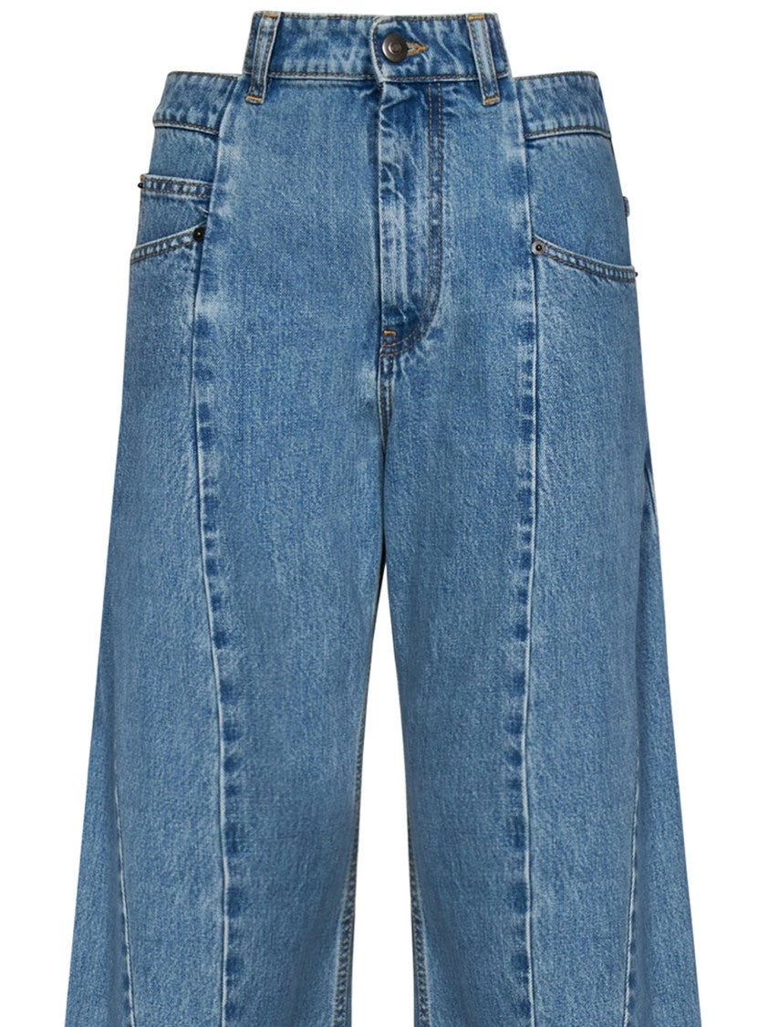 Maison Margiela Stonewashed Blue Cotton Denim Jeans