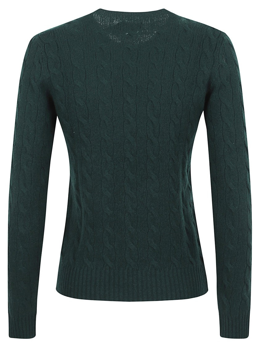 Polo Ralph Lauren Cable Knit Sweater In Soft Wool-Cashmere Blend