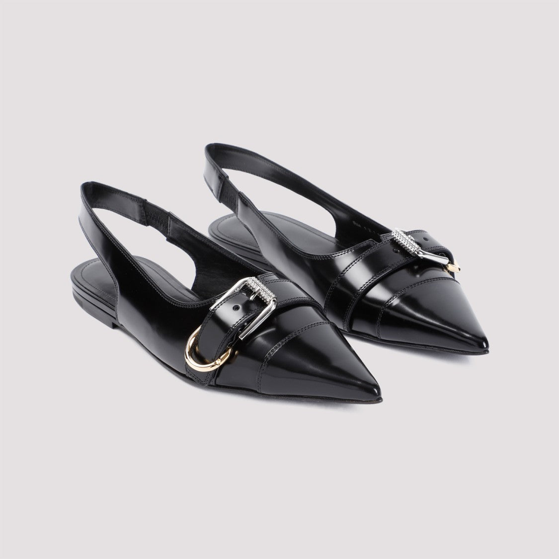 Givenchy Black Calf Leather Ballerina