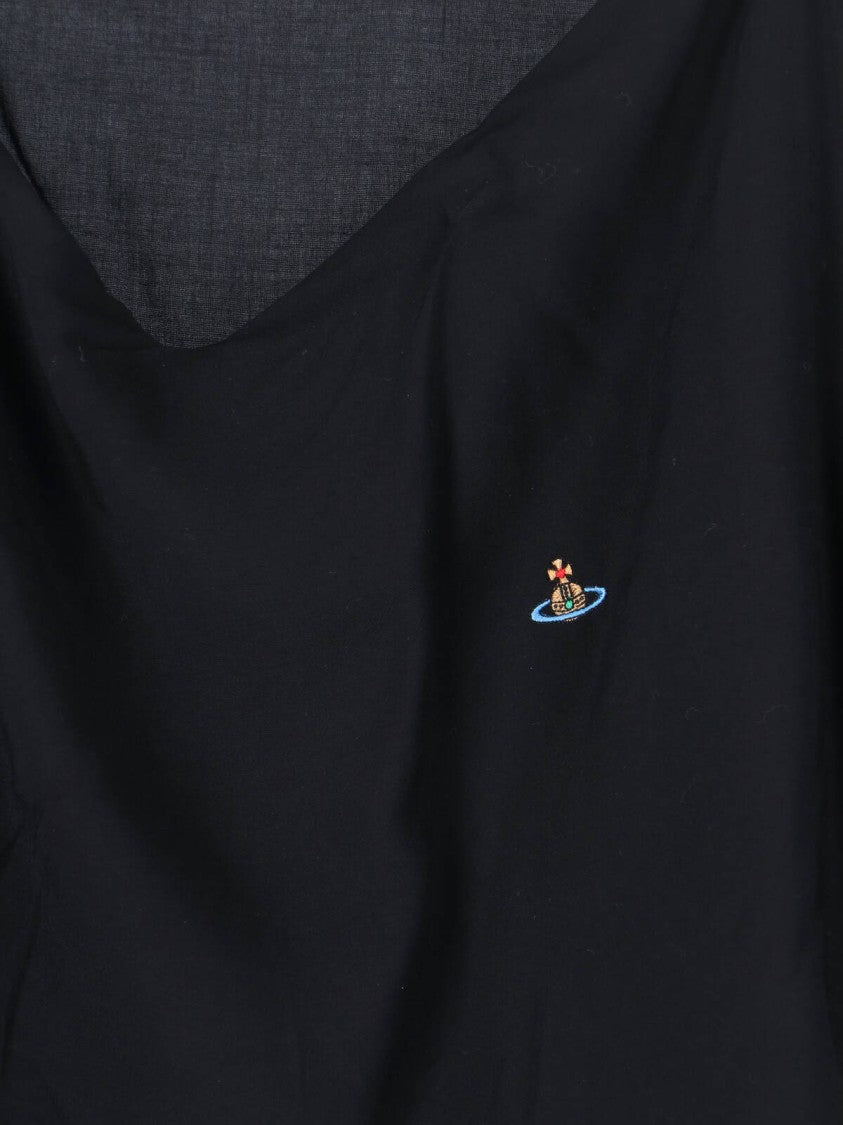 Vivienne Westwood Black Heart Fitted High Neck Top