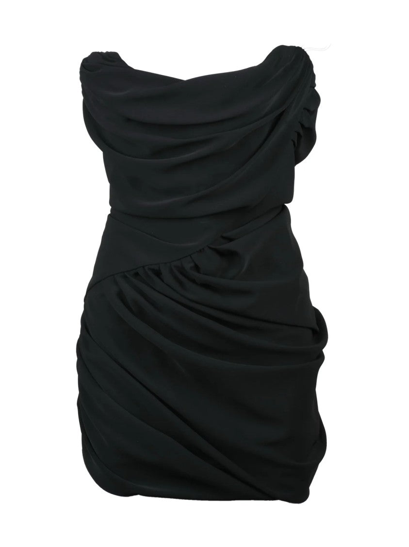 Vivienne Westwood Pointed Corset Mini Dress With Asymmetric Silhouette
