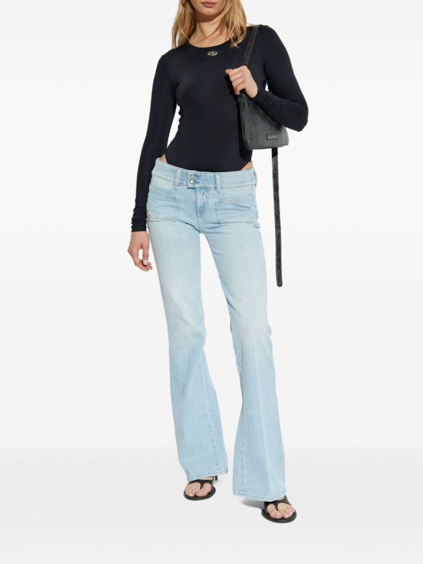 Diesel Fitted Long-Sleeve Bodysuit With Cutout Detail