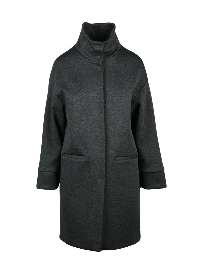 Oliver Horigamy Grey Virgin Wool-Blend Coat