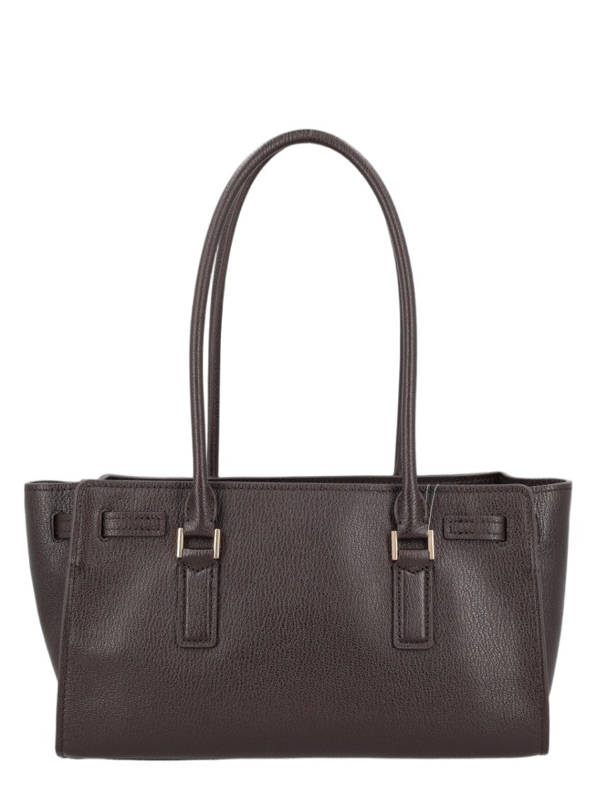 Michael Michael Kors Brown Textured Leather Shoulder Bag