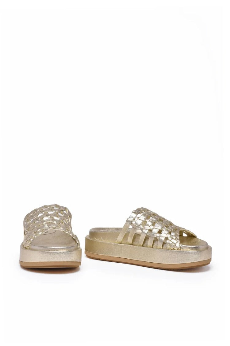 Paloma Barceló Wedge Mule - Beige