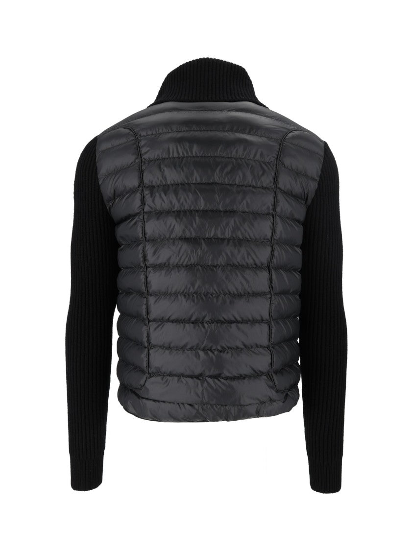Diesel Quilted Padded Knit-Sleeve Jacket