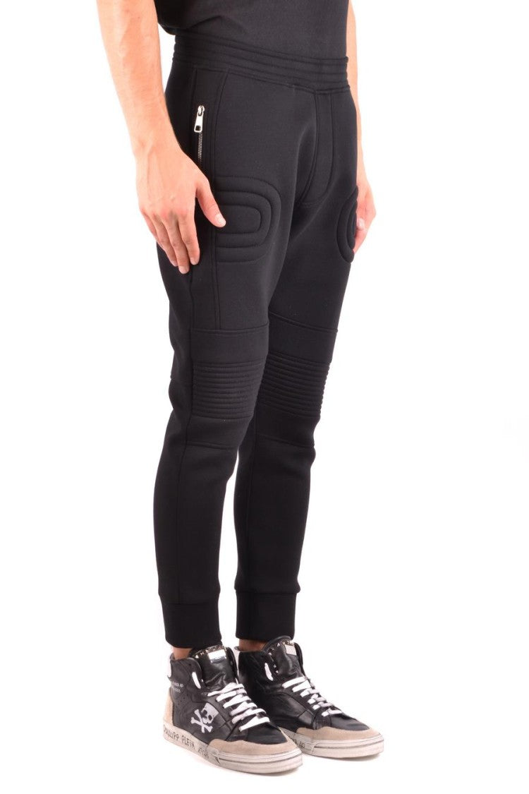Neil Barrett Slim Fit Trousers With Ribbed Detailing