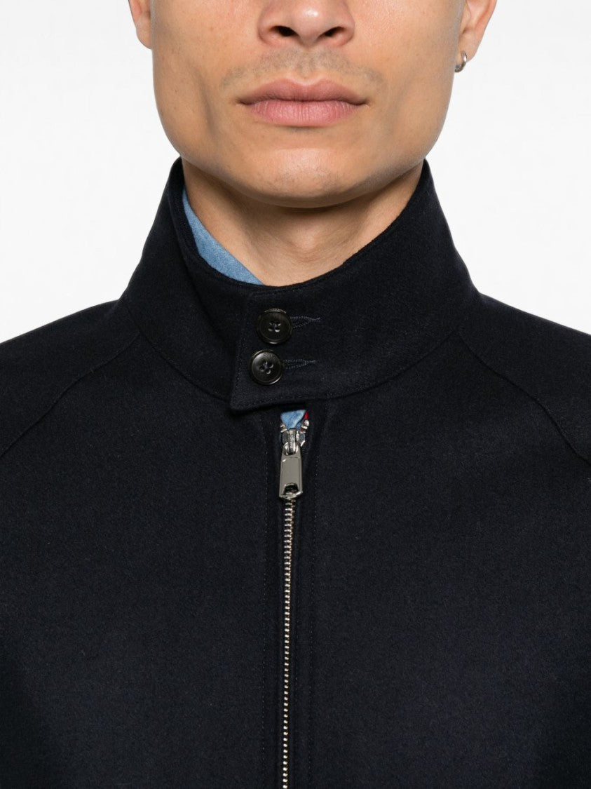 Baracuta Classic Bomber Jacket With Tartan Lining