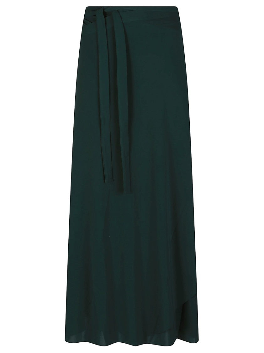 Eres Julieta Green Wrap Maxi Skirt