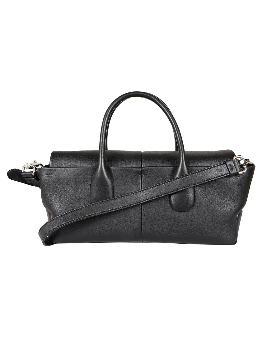 Tod's Structured Leather Handbag With Dual Handles